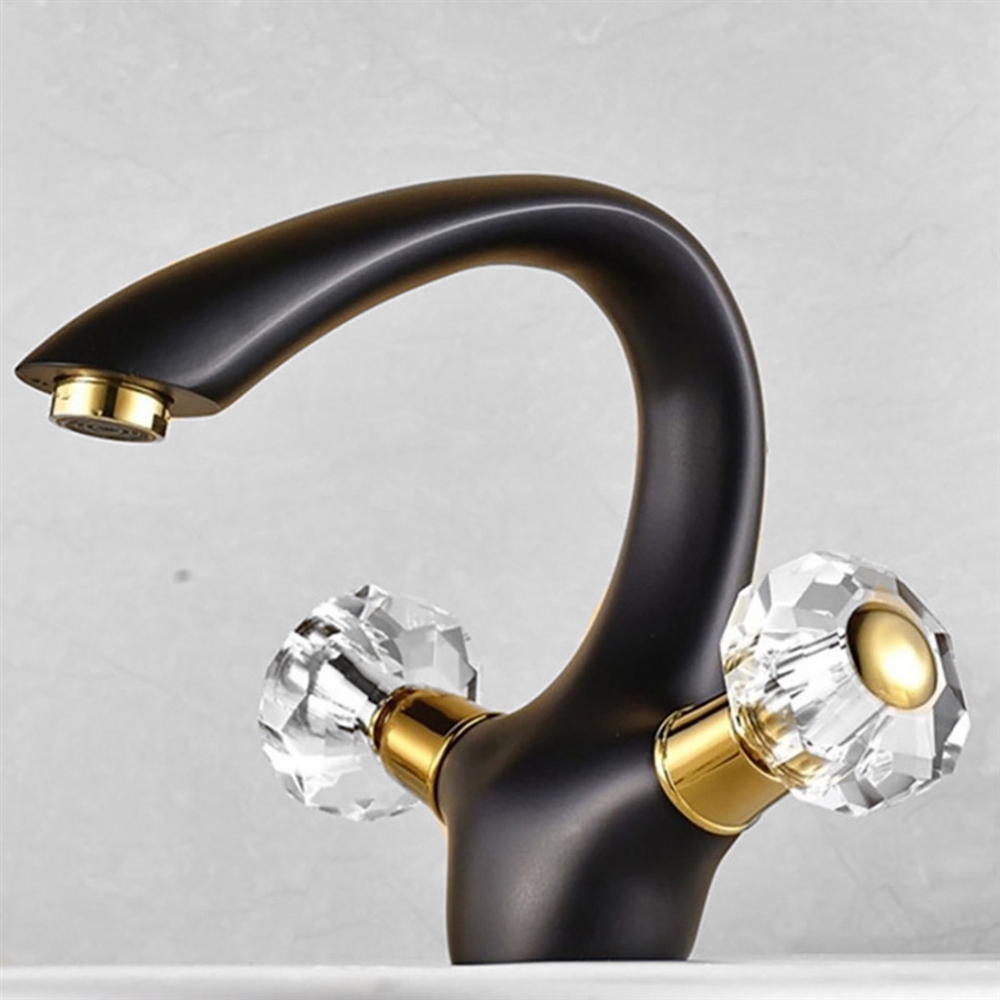 Fontana Le Havre Arc Oil Rubbed Bronze Dual Handle Sink Faucet